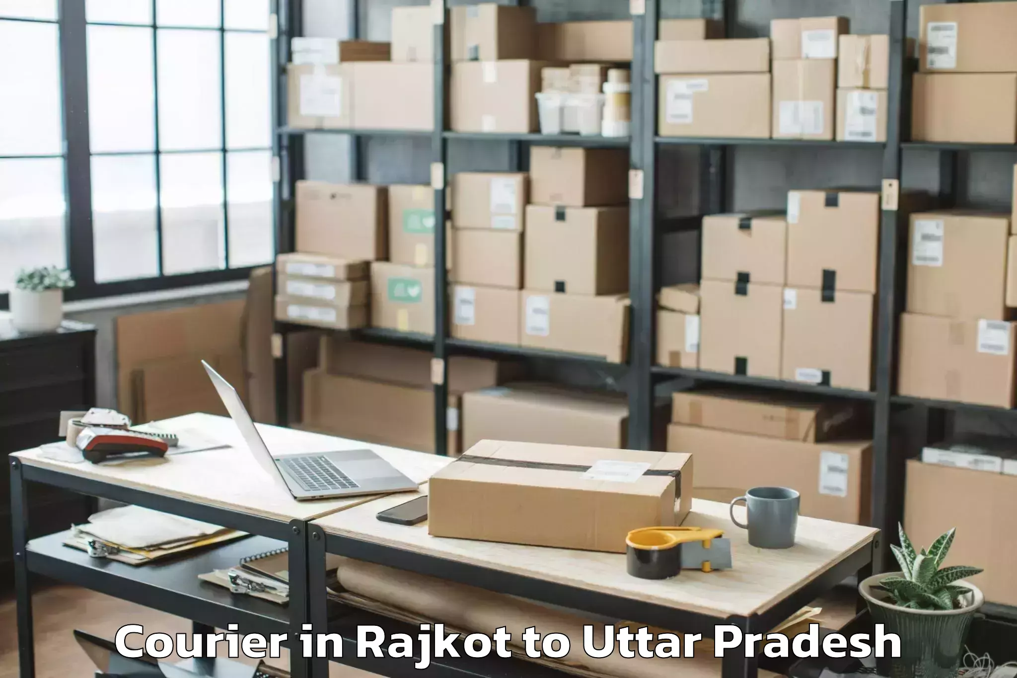 Hassle-Free Rajkot to Unchahar Courier